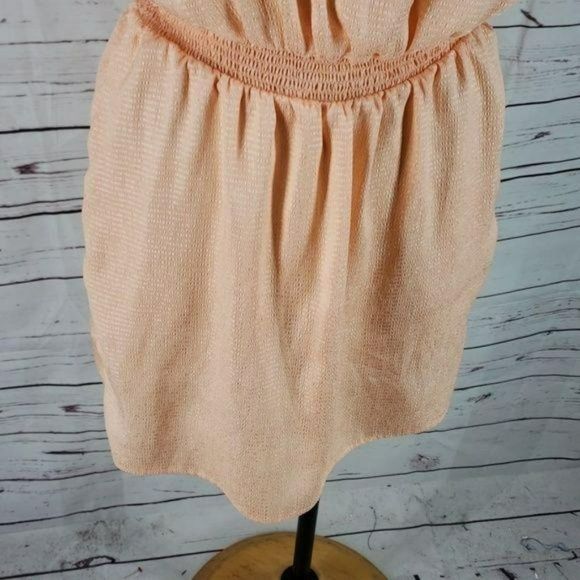 Chelsea +‎ Violet Dress Peach One Shoulder Fitted Flare XS - Picture 3 of 8